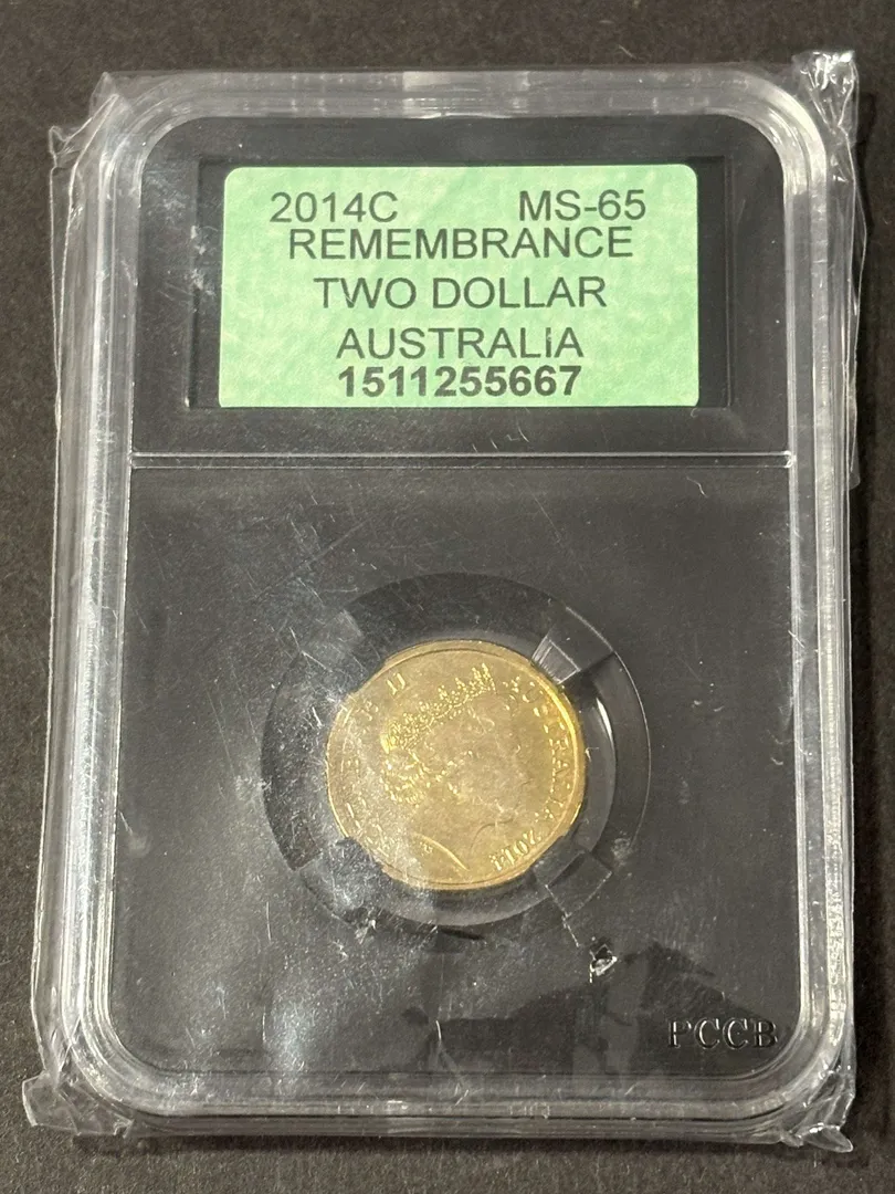 Lot 36 — 2014 $2 Remembrance Green Dove MS-65
