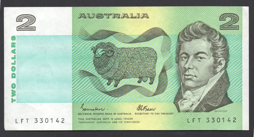 Lot 30 — 1985 $2 Johnston/Fraser General Prefix [LFT]