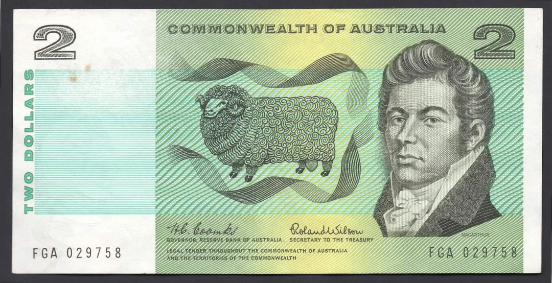 Lot 14 — 1966 $2 Coombs/Wilson General Prefix [FGA]