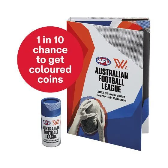Lot 47 — 2024 AFL 2024 Coin Set - Folder and Sealed Tube