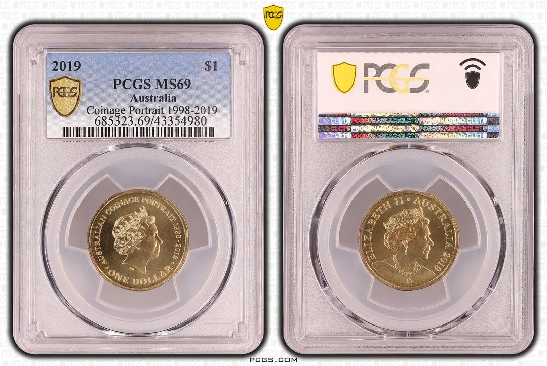 Lot 21 — 2019 $1 Coinage Portrait 1998-2019 MS69