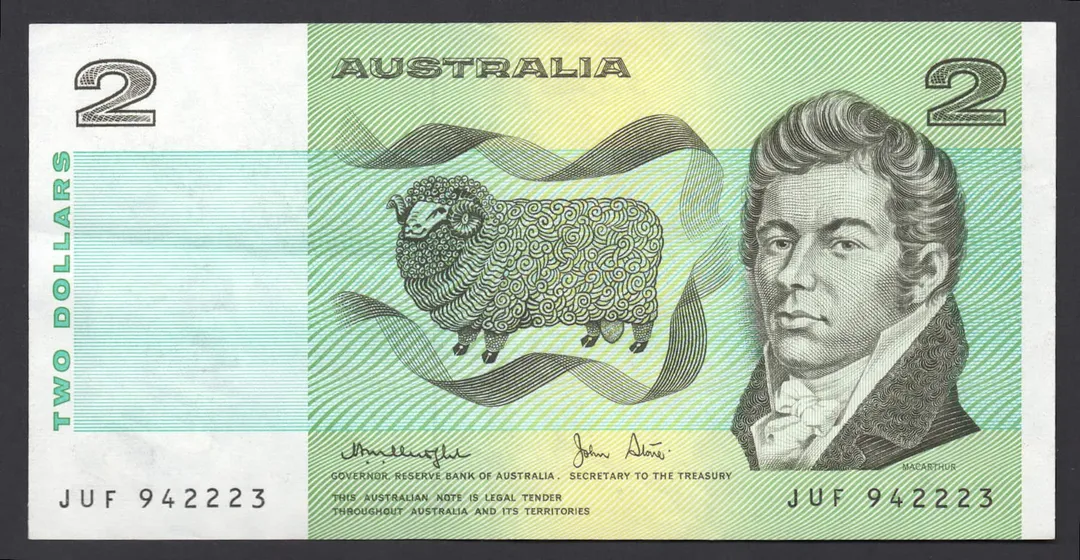 Lot 26 — 1979 $2 Knight/Stone General Prefix [JUF]