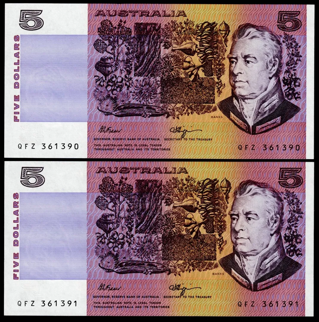 Lot 38 — $5 Fraser/Higgins General Prefix Pair