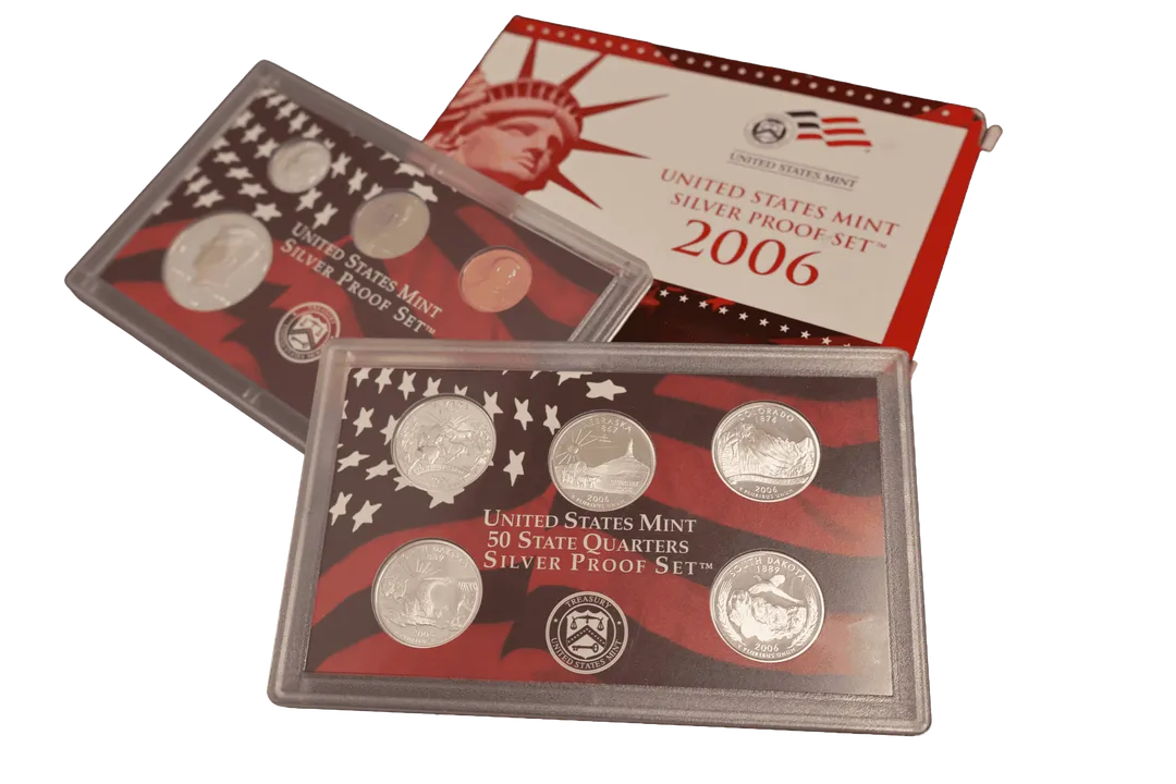 Lot 46 — 2006 US Mint Silver Proof Set .900 (41.6g silver)